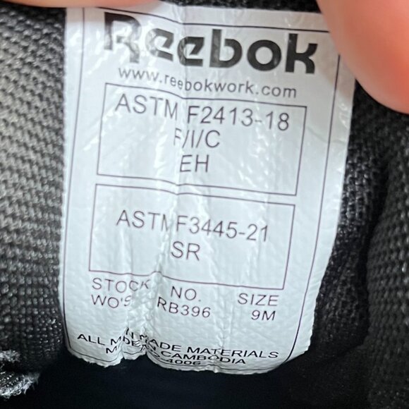 Reebok Lavante Trail 2 Womens Size 9M Pink Black Composite Toe Safety Work Shoes - Picture 9 of 10